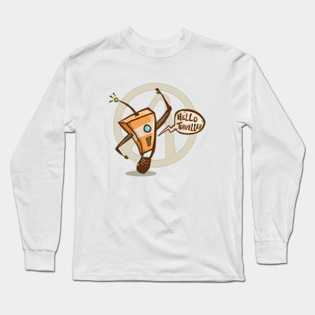 Hello Traveller! Long Sleeve T-Shirt by Unihorse